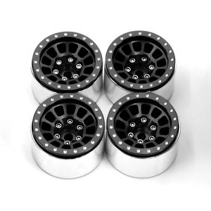 NTFHOBBY 4 pièces Jantes en alliage d'aluminium de <span class=keywords><strong>1</strong></span>,0 pouce avec système Beadlock pour <span class=keywords><strong>TRX4M</strong></span> <span class=keywords><strong>1</strong></span>/<span class=keywords><strong>18</strong></span> RC Crawler Car Pièces de mise à niveau 7mm Hex - Product Image 3