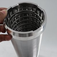 Nuevo acero inoxidable 304 316 Johnson Wedge Wire Screen Colador Filtro Malla para carcasa de pozo de agua y filtro de tubería
