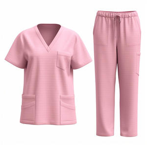 Uniformes Médicos al por Mayor para Hospitales y Clínicas Dentales, Ropa Quirúrgica para Doctores, Uniformes Médicos Unisex de Manga Corta, Conjuntos de Uniformes Médicos Elásticos Talla XL - Product Image 2