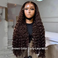Perruque en dentelle HD 13x6 Beauty Burmese Curl, cheveux humains, sans colle, ondulée naturelle, densité 300%, pré-épilée, cheveux humains brésiliens