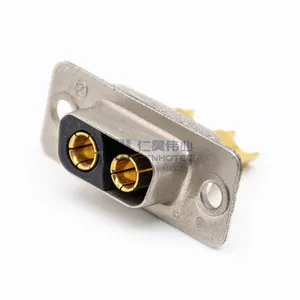 Straight Gold Plated Female Socket D-SUB 2W2 Solder Type Connector