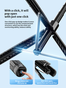 F01 360 °   Perche à selfie sans fil avec suivi du visage, trépied long de 1920 mm, multifonctionnel, support intelligent à stabilisation d'<span class=keywords><strong>image</strong></span> IA - Product Image 3
