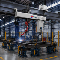 Sistem Robot Pengelasan Industri Overhead Terbalik untuk Rangka Baja
