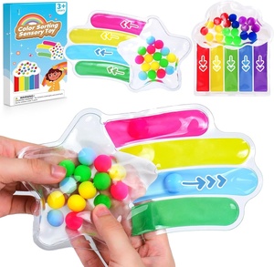2 jouets sensoriels Montessori, autocollants décoratifs, jeu <span class=keywords><strong>de</strong></span> <span class=keywords><strong>motricité</strong></span> fine, matériau TPE/TPR, silencieux, essentiel pour les voyages, éducatif - Product Image 1