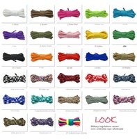 Vente en gros de polyester à 7 cœurs pour paracorde 550 pour l'aventure en plein air randonnée et camping bracelet à bricoler soi-même durable