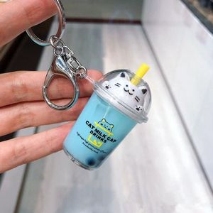 Llavero con forma <span class=keywords><strong>de</strong></span> fruta, gato, salsa, nieve, bonito, kawaii, <span class=keywords><strong>taza</strong></span>, perla, leche, té - Product Image 3