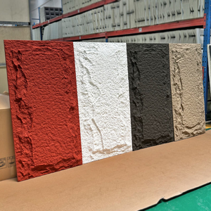 Panneau mural <span class=keywords><strong>en</strong></span> mousse de pierre de granit PU au design moderne, résistant à l'humidité, modèle 3D pour usage domestique et commercial - Product Image 5