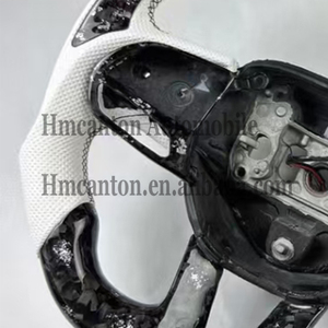 Nouveau produit phare : Volant en cuir perforé en fibre de carbone forgée pour Dodge Challenger - Product Image 5