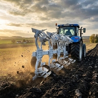 Charrue réversible compacte Pioneer 2 à montage sur tracteur pour la culture en petites exploitations agricoles