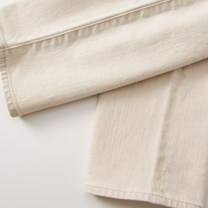 Pantalones de Vestir Casuales para Hombre, Hechos a Mano, Corte Slim, Color Blanco, Elásticos, Jeans de Mezclilla Japonesa Selvedge para Hombre - Product Image 5