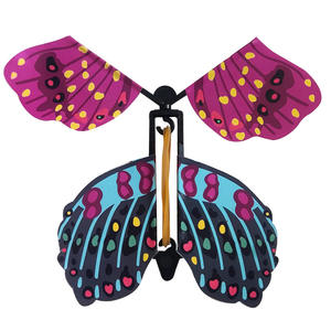 Carte de papillon volant magique, Surprise, papillon dans le livre, bande de caoutchouc, alimenté, jouet volant de fée magique, cadeaux de nouvel an - Product Image 6