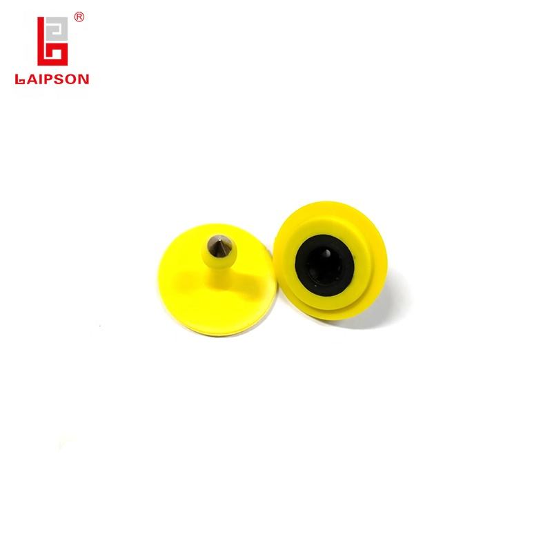 Laipson Tpu 28mm Yellow Round Goat Tag with Closed Head Swine Pig Ear ...