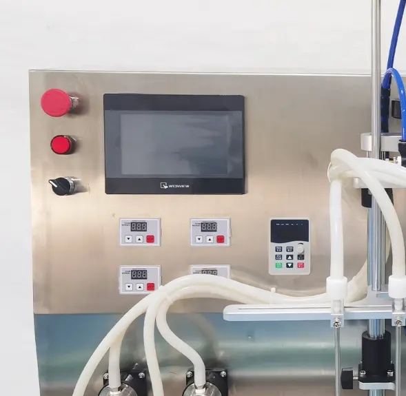 Automatische 4-Düsen-Magnetpumpenfüllmaschine Hochgeschwindigkeits-Flüssig paste Creme Alkohol Desinfektion flüssigkeit ätherisches Öl Füllstoff