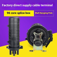 Boîte de connexion à fibre optique 96 cœurs thermorétractable 1-In-3-Out Vertical Optical Cable Splicing Cap-Type Barrel-Type Pole FC