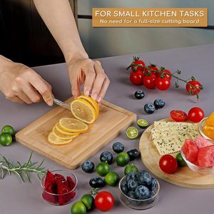 Planche à découper en bambou, non toxique, inodore, incolore, utilisée pour couper les <span class=keywords><strong>l</strong></span>égumes et les fruits - Product Image 2
