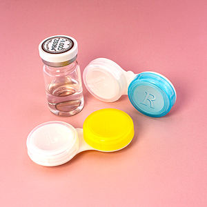 Estuche portátil de plástico rígido con compartimentos y diseño irregular <span class=keywords><strong>para</strong></span> gafas y lentes de contacto <span class=keywords><strong>para</strong></span> <span class=keywords><strong>astigmatismo</strong></span> - Product Image 1