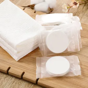 Mini Disposable Towel face Cotton Portable Travel hotel Coin Environmentally Friendly Disposable Face Cloth