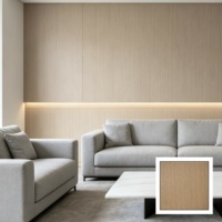 Panneaux muraux intégrés en placage de bois et fibres de bambou, revêtement de sol en pierre liquide, décoration murale de fond, bois de charbon de bambou