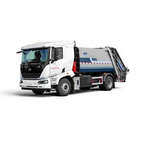 Camion à ordures compacteur 10-14 m³, 100 % électrique, zéro émission, pour la collecte des déchets municipaux