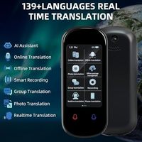 Le dispositif de traduction hors ligne AI en temps réel instantané de haute précision prend en charge 139 langues Smart Voice Photo ChatGPT pour les voyages sans WiFi