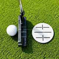 SwingPerfect - Juego de 5 Tapetes de Práctica de Golf para Putting, Doble Cara, con Alineación de Flechas, Almohadilla de Goma Suave, para Entrenamiento en Interiores y Exteriores