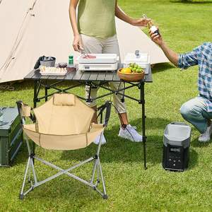 Chaise de camping en plein air chaise suspendue à bascule avec cadre léger petit paquet taille jusqu'à 140 kg chaise décontractée - Product Image 2