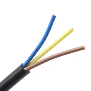 Câble d'alarme 3 CORE RVV RVVP câble 1.5mm 2.5mm 4mm 6mm flexible blindé non blindé 24awg 16awq mm fil électrique 2/3/4 core