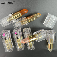 Rouge à lèvres hydratant végétalien en gros, marque privée, tendance, fleur, rose nude, mat, imperméable, rouge à lèvres en gelée cristalline