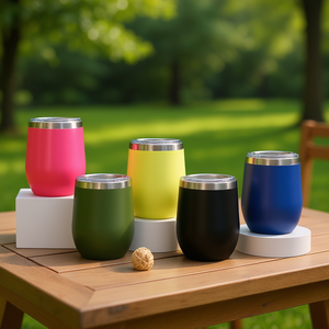 Hipdeer Stainless Steel Tumbler 12Oz <b>Double</b> <b>Wall</b> Vacuum Insulated BPA Free for Travel Coffee Tea Water Cup LED - Product Image 2