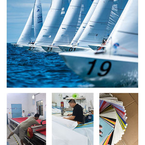 Vela náutica portátil plegable de poliéster azul para kayak SUP de Huizhou Weifu Technology Co. Ltd. para aguas tranquilas y brizallentas - Product Image 3