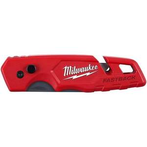 Couteau utilitaire Milwaukee 48-22-1901 Fastback avec clip ceinture, fonction de dénudage de fils intégrée et fonction de pliage - Product Image 5