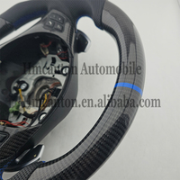Volant sport en cuir perforé et fibre de carbone, design le plus récent, pour BMW E90 E91 E92 E93 Série 3