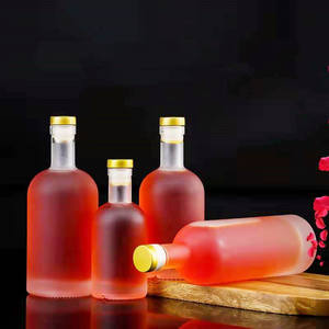 Botella de Vidrio Transparente para Vino de Frutas, Botellas de Vidrio para <span class=keywords><strong>Alcohol</strong></span>/Licores/Bebidas Espirituosas con Tapón de Corcho, Botella de Vidrio para Vodka, <span class=keywords><strong>Whisky</strong></span>, Vino Tinto - Product Image 5