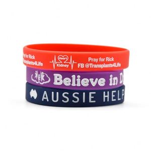 Bracelet de sport en silicone lumineux, respectueux de l'environnement, avec couleurs et logo personnalisés, bracelet promotionnel pour événements, avec moules existants - Product Image 4