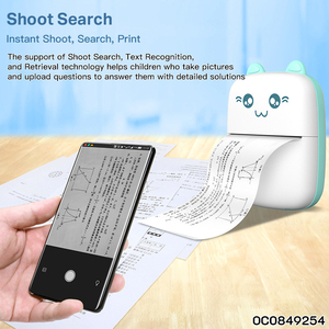 Imprimante photo numérique intelligente de poche, mini imprimante thermique portable pour téléphone portable avec 1 rouleau de papier d'impression de 4,5 m de long - Product Image 3