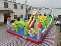 Grande structure gonflable en PVC de 15*8m, château de divertissement extérieur pour enfants, parc d'attractions gonflable