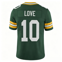 Jahitan Berkualitas Terbaik Dapat Disesuaikan # 11 REED # 10 CINTA # 12 RODGERS # 8 JACOBS Jersey Sepak Bola Amerika