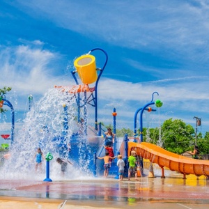 Cenchi <span class=keywords><strong>Camping</strong></span> résidentiel public <span class=keywords><strong>Camping</strong></span> interactif splash park aire <span class=keywords><strong>de</strong></span> jeux extérieur splash spray piscine tube toboggan - Product Image 4