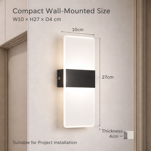 Modern Acrylic Led Wall <b>Light</b> Indoor Decorative For Bedroom <b>Corridor</b> Home Hotel 4W CCT Selectable 3000K 6000K - Product Image 3