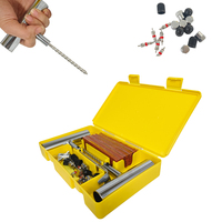 Kit de réparation de pneus en gros pour usine, kit de réparation de pneus tubeless robuste, kit complet d'outils de réparation de crevaison avec poignée en T