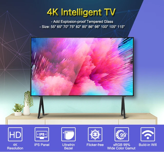 Buy Wholesale China Gsd 100 Inch Frameless 4k Tv Ultra Hd Tv 100 Inch Lcd Tv  / Led Tv / Smart Tv & 100 Inch Lcd Tv at USD 2042