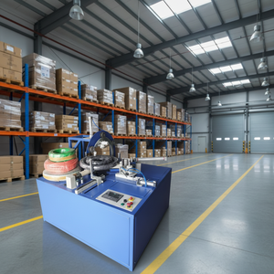 Machine d'emballage horizontale semi-automatique électrique LEW à commande PLC pour bobines de papier et feuilles métalliques, garantie 2 ans, facile à utiliser - Product Image 1