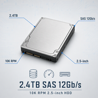 Disque dur interne SAS 2,4 To 10K tr/min 2,5 pouces pour serveur d'entreprise, stockage de centre de données, virtualisation
