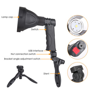 Linterna de Búsqueda L2 con Soporte, LED de Alta Potencia, Recargable, Portátil, Iluminación para Exteriores, 50000 Horas de Duración - Product Image 2