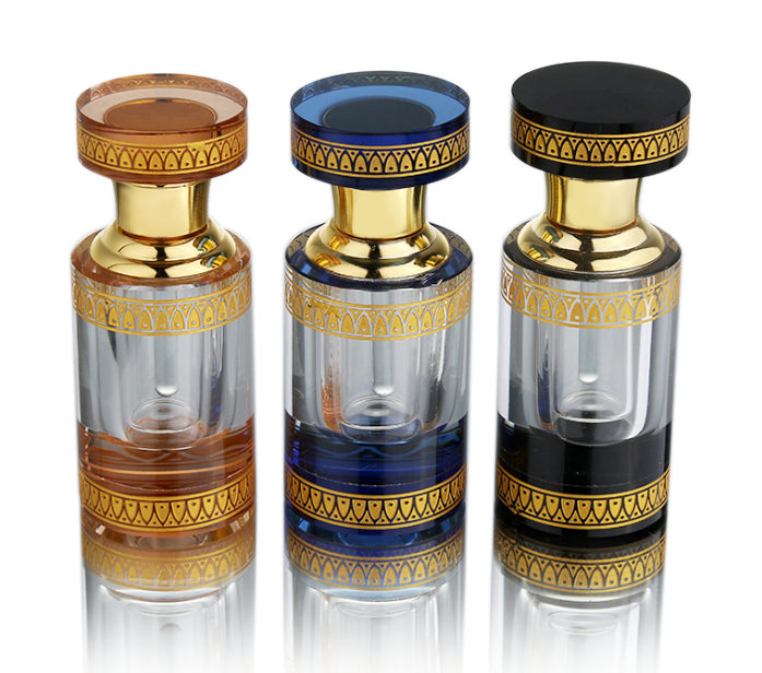 CJ-Лидер продаж, новый дизайн, 3 мл, цветная стеклянная бутылка для эфирного масла Attar, производитель оптических симпатичных прозрачных флаконов для духов