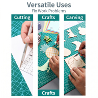 Tapete de Corte Rotatorio Autoadhesivo de Tamaño A0 A1 A2 A3 A4 A5, Tapete de Corte de PVC Verde de Doble Cara para Manualidades, Impresión Personalizada