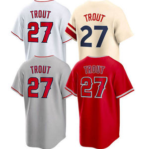 Maillots de baseball 2026 Los Angeles 27 <span class=keywords><strong>Mike</strong></span> <span class=keywords><strong>Trout</strong></span> 6 Anthony Rendon - Product Image 1