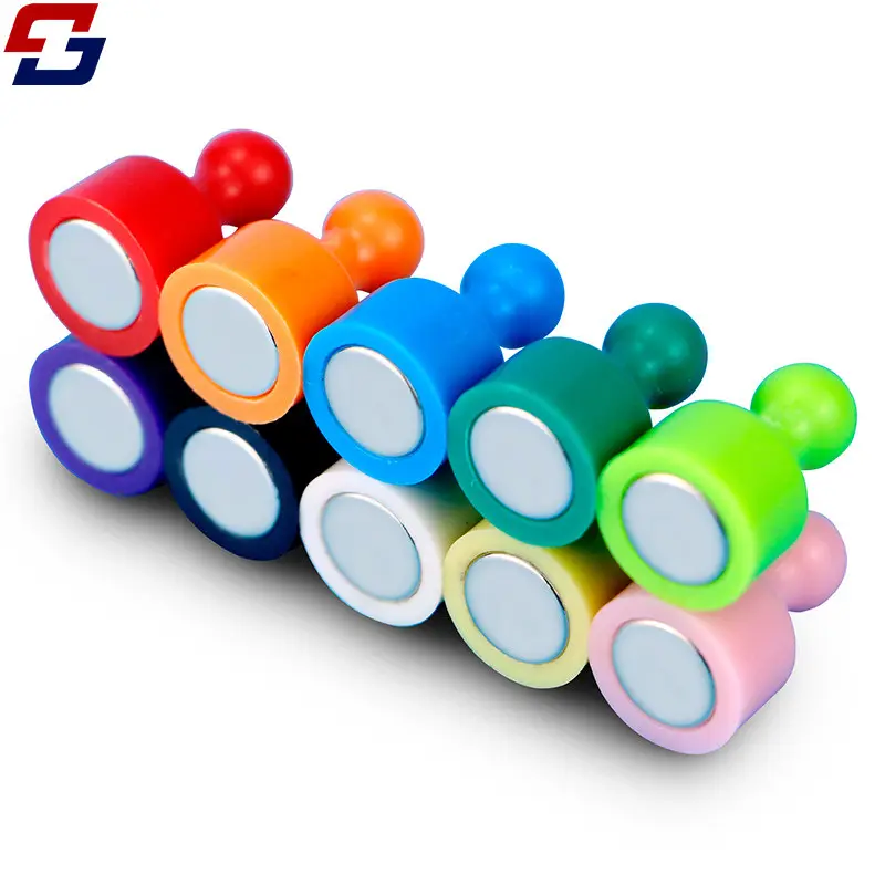 Office Teaching Fixed Paper White Board Round Magnet Magnetic Push Pins