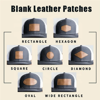 Patchs de réparation prix usine forme ronde personnalisée créativité bricolage étiquettes vierges en cuir véritable véritable pour vêtements
