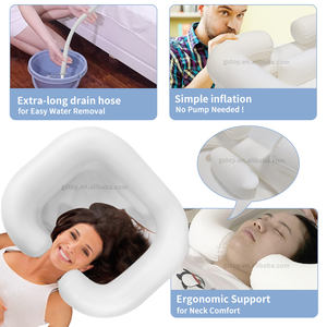 PVC disabler paciente médico inflable champú cuenca bañera <span class=keywords><strong>piscina</strong></span> inflable cabello lavabo - Product Image 6